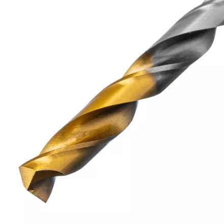 Сверло спиральное по металлу Denzel 8 x 117 мм, Р6М5, Golden Tip, 718239 купить в Ноябрьске