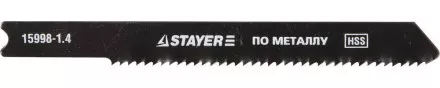 Полотна STAYER &quot;PROFI&quot;, U118A, для эл/лобзика, HSS, по металлу (1,5-2мм), US-хвост., шаг 1,4мм, 50мм, 2шт 15998-1.4_z01 купить в Ноябрьске