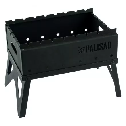 Мангал походный складной Camping Palisad 69667, 440 х 320 х 140/350 мм, сталь 1,2 мм, сумка в комплекте купить в Ноябрьске