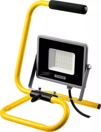 Прожектор LEDPro светодиодный, STAYER Profi 57135-30, переносной с подставкой, 30Вт 57135-30 купить в Ноябрьске