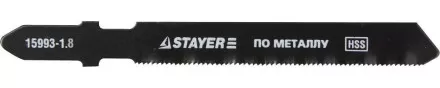 Полотна STAYER &quot;PROFI&quot;, T118B, для эл/лобзика, HSS, по металлу (2,5-6мм), EU-хвост., шаг 1,8мм, 50мм, 2шт 15993-1.8_z01 купить в Ноябрьске