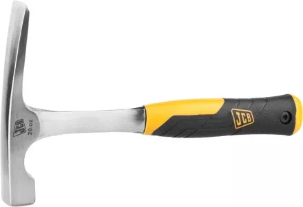 Молоток каменщика JCB цельнокованый, двухкомпонентная виброгасящая рукоятка, 550г JHM005 купить в Ноябрьске