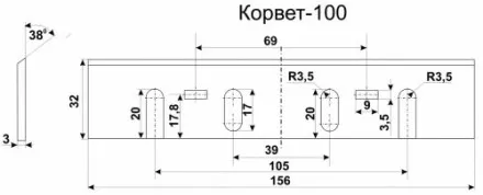 Нож К-100 комплект 2шт 25529 купить в Ноябрьске