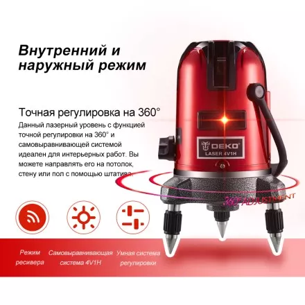 Уровень лазерный LL57 SET1 DEKO, 065-0201 купить в Ноябрьске