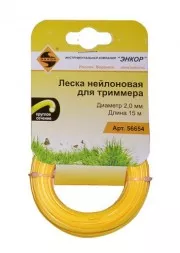 Леска нейл. для трим.,ф2,0ммх15м, круг Энкор 1/12 56654