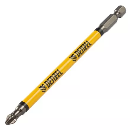 Бита PH2х127, сталь S2, цилиндр., 5шт. Е 6,3 Denzel 11646 купить в Ноябрьске