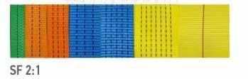 Лента текстильная для стяжных ремней SF2 р-н 5 тонн лента 50 мм купить в Ноябрьске