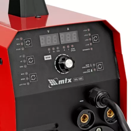 Аппарат инвертор. полуавтомат. cварки MTX MIG-180S 94302, 180A, ПВ 60%, катушка 5 кг купить в Ноябрьске