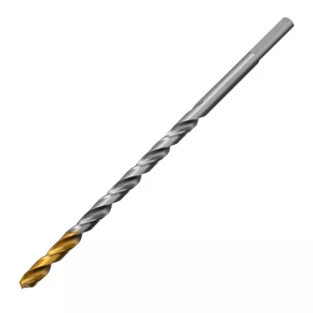 Сверло спиральное по металлу Denzel 5 х 132 мм, Р6М5, Golden Tip, удлиненное, 718254 купить в Ноябрьске