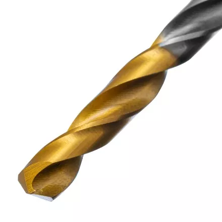 Сверло спиральное по металлу Denzel 5 х 132 мм, Р6М5, Golden Tip, удлиненное, 718254 купить в Ноябрьске
