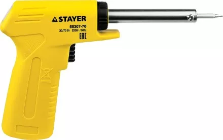 Набор для паяльных работ STAYER &quot;PROFI&quot; PROTerm, 55315-70-H4 паяльник 55307 + подставка + припой + шприц, 60 Вт 55315-70-H4 купить в Ноябрьске