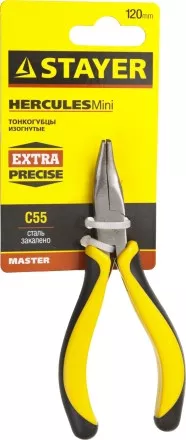 Тонкогубцы STAYER &quot;MASTER&quot; изогнутые &quot;HERCULES&quot; &quot;MINI&quot;, 120мм 2218-3_z03 купить в Ноябрьске