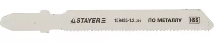 Полотна STAYER &quot;STANDARD&quot;, T118A, для эл/лобзика, HSS, по металлу (1-3мм), EU-хвост., шаг 1,2мм, 55мм, 2шт 159485-1.2_z01 купить в Ноябрьске