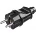 Вилка MAXElectro электрическая, 16А/220В, с заземлением, черная, STAYER 55160-B купить в Ноябрьске