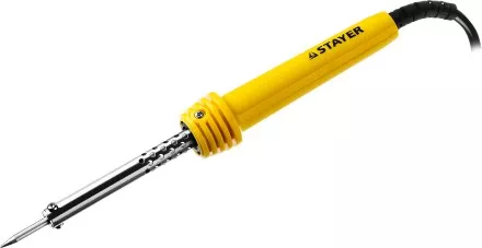 Паяльник MAXTerm с пластмассовой рукояткой, жало - конус, STAYER 55305-30, 30 Вт 55305-30 купить в Ноябрьске