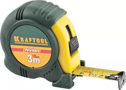 Рулетка KRAFTOOL &quot;EXPERT&quot; с нейлоновым покрытием, обрезин корпус, 3/19мм 34122-03-19_z01 купить в Ноябрьске