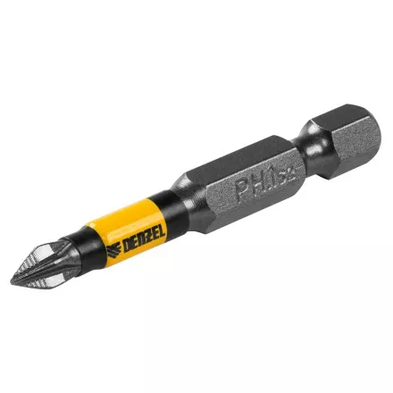 Бита PH1х50, сталь S2, цилиндр., 10 шт. Е 6,3 Denzel 11648 купить в Ноябрьске