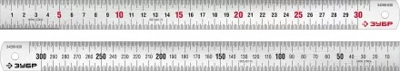 ЗУБР Про-30, длина 0.30 м, усиленная нержавеющая линейка, Профессионал (34280-030) купить в Ноябрьске