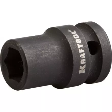 Торцовая головка KRAFTOOL &quot;INDUSTRIE QUALITAT&quot; ударная (1/2&quot;), FLANK, Cr-Mo, фосфатированная, 12 мм 27940-12_z01 купить в Ноябрьске