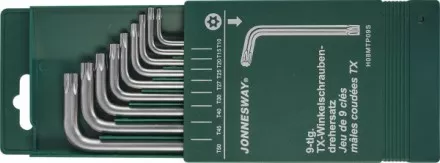 Комплект угловых ключей TORX с центрированным штифтом Т10-Т50 9предметов S2 H08MTP09S Jonnesway 47100 купить в Ноябрьске