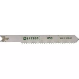 Полотна KRAFTOOL, U118B, для эл/лобзика, HSS, по металлу (1,5-5мм), US-хвост., шаг 2мм, 55мм, 2шт 159651-2