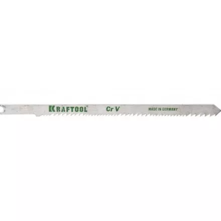 Полотна KRAFTOOL, U345XF, для эл/лобзика, Bi-Metall, по нерж.стали, дереву с гвоздями, US-хвост., шаг 1,8-2,5мм, 110мм, 2шт 159605-U купить в Ноябрьске