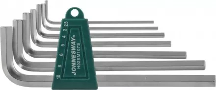 Комплект угловых шестигранников LONG 2,5-10мм 7предметов S2  H02SM107S Jonnesway 47091 купить в Ноябрьске