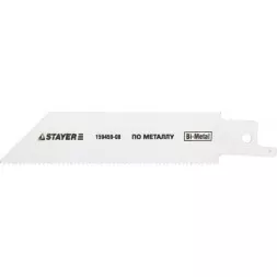 Полотно STAYER &quot;PROFI&quot; S522EF для сабельной эл. ножовки Bi-Met,тонколистовой, профильный металл, нерж сталь, цвет мет 159459-08