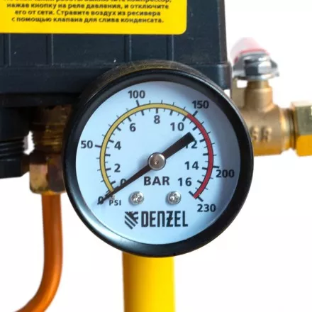 Компрессор воздушный, ременный привод BCI5500-T/200, 5.5 кВт, 200 литров, 850 л/мин Denzel 58128 купить в Ноябрьске