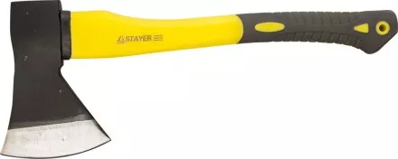 Топор STAYER кованый с двухкомпонентной стеклопластиковой рукояткой, 1,2кг 2062-12 купить в Ноябрьске