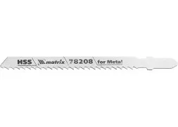 Полотна для электролобзика по металлу 3 шт T127D 75 х 3мм HSS MATRIX Professional 78208