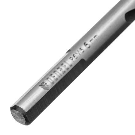 Сверло спиральное по металлу 6 x 93мм, Р6М5, Golden Tip, многогранная заточка Denzel 718278 купить в Ноябрьске