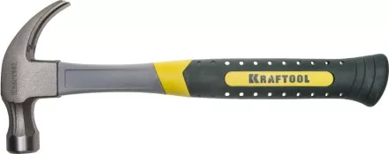 Молоток-гвоздодер 450 г с фиберглассовой рукояткой, KRAFTOOL 20280-450 20280-450 купить в Ноябрьске