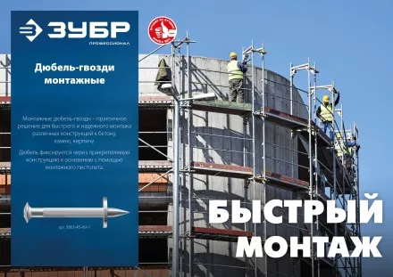 ЗУБР ДГМ, 30 x 3.7 мм, цинк, 1 кг, монтажный дюбель-гвоздь , Профессионал (3063-37-30-1) купить в Ноябрьске