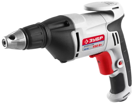 Шуруповерт ЗУБР сетевой,макс. диаметр крепежа 6мм,магнитный держатель,ремешок,0-4500об/мин,патрон HEX 1/4",550Вт ЗСШ-550 купить в Ноябрьске
