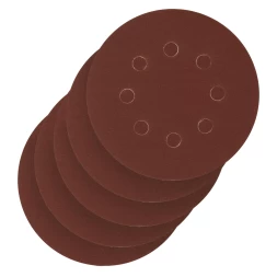 Круг абразивный на ворсовой подложке под &quot;липучку&quot;, перфорированный, P 220, 125 мм, 5 шт Сибртех 738097