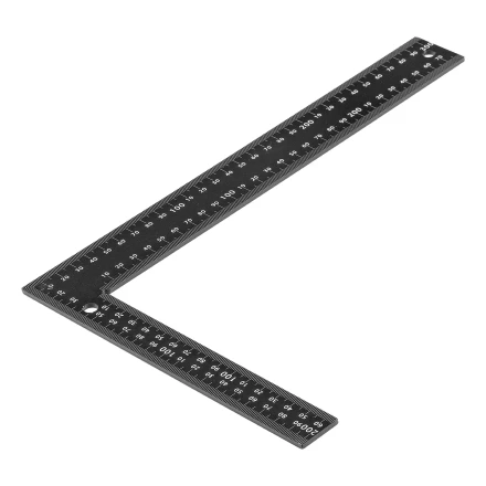 Угольник, 200 х 300 мм, алюминиевый, лазерная гравировка Denzel 32392 купить в Ноябрьске