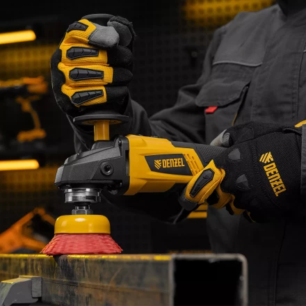 Щетка для УШМ, 75 мм, Чашка, нейлоновая щетина, М14, Denzel 74465 купить в Ноябрьске