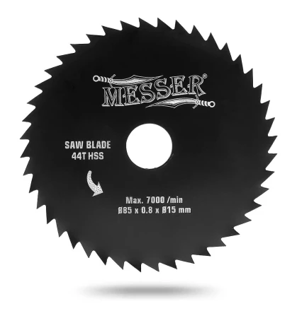 Диск HSS 85х15х0,8 мм 44T  универсальный для циркулярной мини-пилы MESSER М200 купить в Ноябрьске