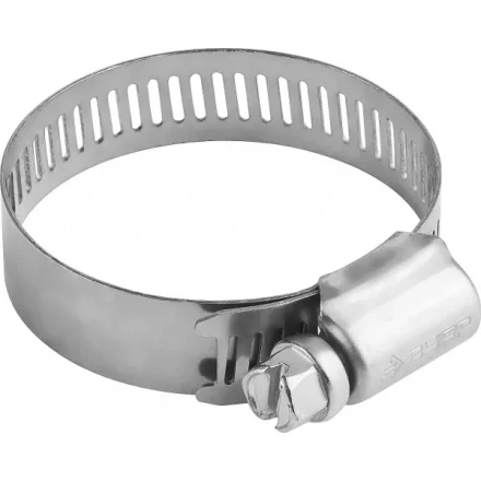 Хомуты ЗУБР &quot;ЭКСПЕРТ&quot;, нерж. сталь, просечная лента 12 мм, 29-47 мм, 4 шт 37815-029-47-4 купить в Ноябрьске