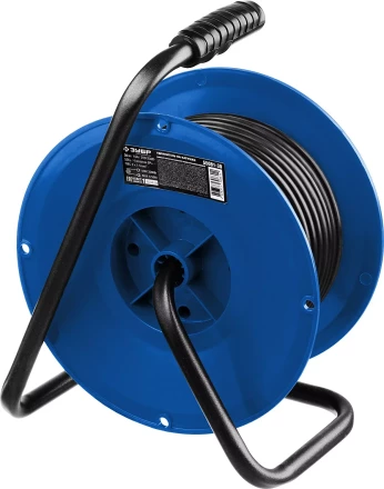 Удлинитель на катушке &quot;ПВС 315&quot;, 40 м, 3500 Вт, 4 гнезда, IP44, ПВС 3х1,5 кв мм, ЗУБР 55081-40 купить в Ноябрьске