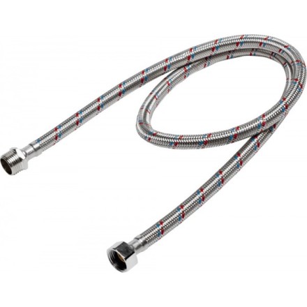 Подводка гибкая STAYER для воды, оплетка из нержавеющей стали, г/ш 1/2&quot; - 1м 51015-G/S-100 купить в Ноябрьске