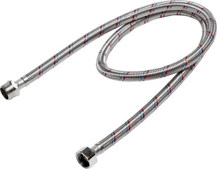 Подводка гибкая STAYER для воды, оплетка из нержавеющей стали, г/ш 1/2&quot; - 1м 51015-G/S-100 купить в Ноябрьске
