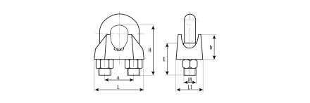 Зажимы троса DIN 741 карточка серия Без серии купить в Ноябрьске