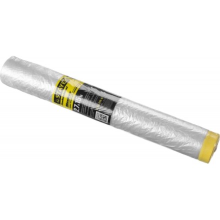 Пленка STAYER &quot;PROFESSIONAL&quot; защитная с клейкой лентой &quot;МАСКЕР&quot;, HDPE, 9мкм, 2,7х15м 12255-270-15 купить в Ноябрьске