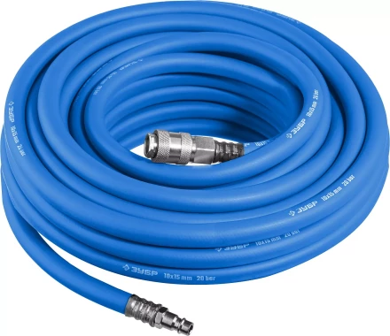 ЗУБР 10 м, 10 х 15 мм, 20 бар, воздушный шланг с фитингами рапид, Профессионал (6481-10) купить в Ноябрьске