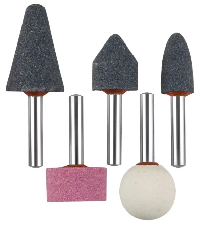 Набор ЗУБР &quot;МАСТЕР&quot;: Абразивные минишарошки-насадки для  дрели, хвостовик d 6мм, 5 предм. 35994-H5 купить в Ноябрьске