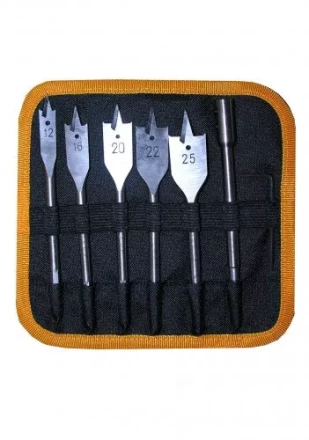 Набор сверл перовых  5 шт12-25х152мм+ 1удл.в сум1/1/40 19122 купить в Ноябрьске