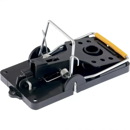 Мышеловка-крысоловка пластиковая открытая металлический механизм большая 140х75 мм СИБРТЕХ 94123 купить в Ноябрьске