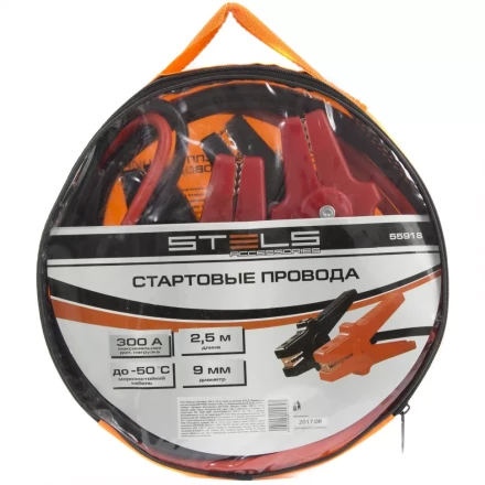 Провода стартовые 300А 2,5 м сумка на молнии STELS 55918 купить в Ноябрьске